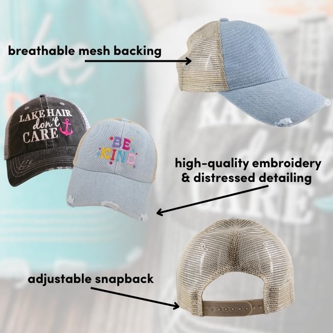 KATYDID Mama (Pink and White) Trucker Hat - Image 5